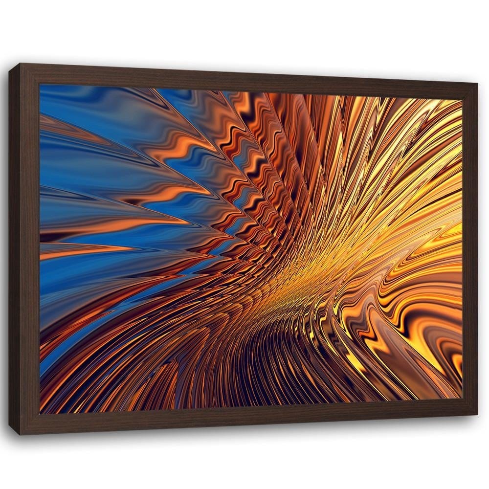 Glezna brūnā rāmī - Desert Abstraction Home Trends DECO