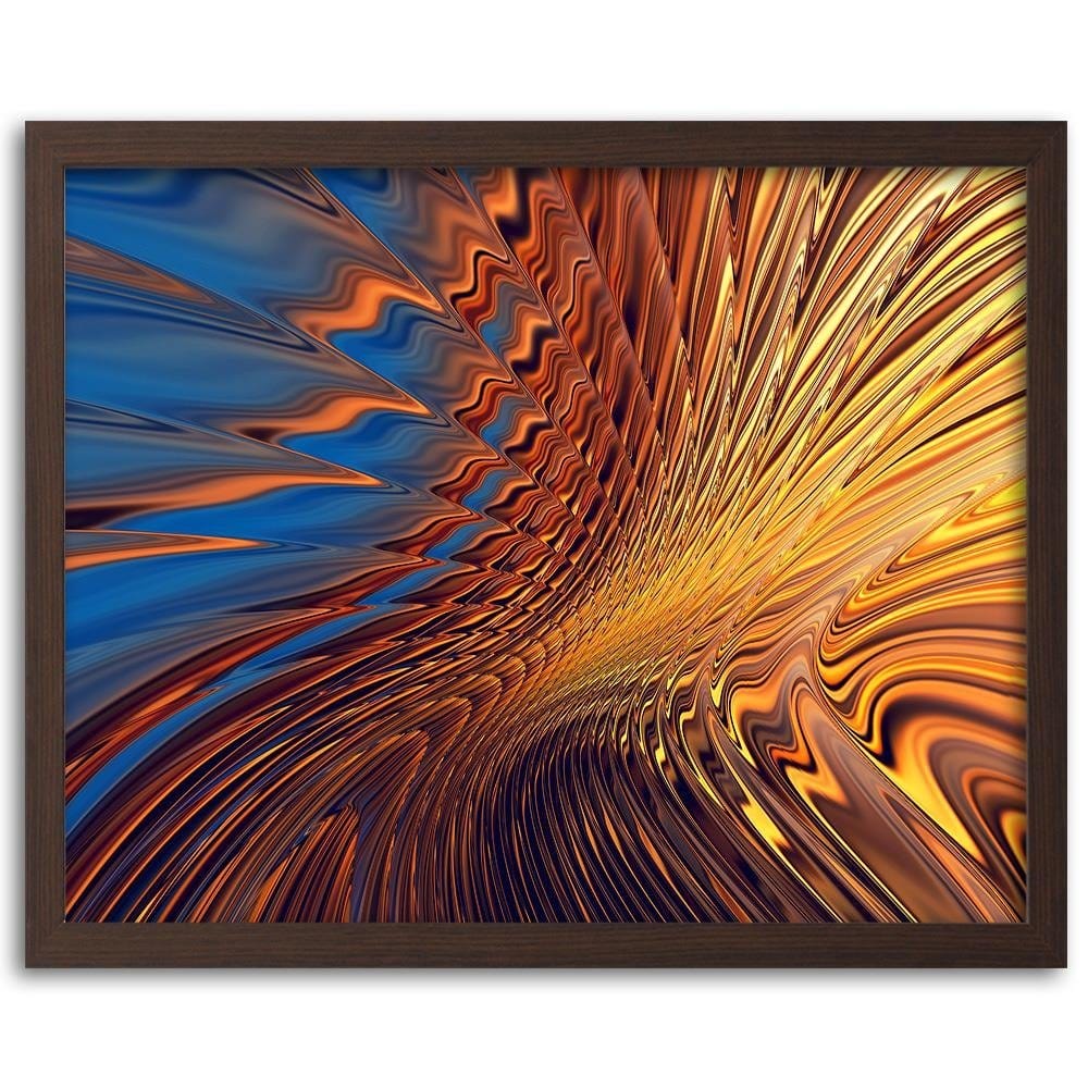 Glezna brūnā rāmī - Desert Abstraction Home Trends DECO