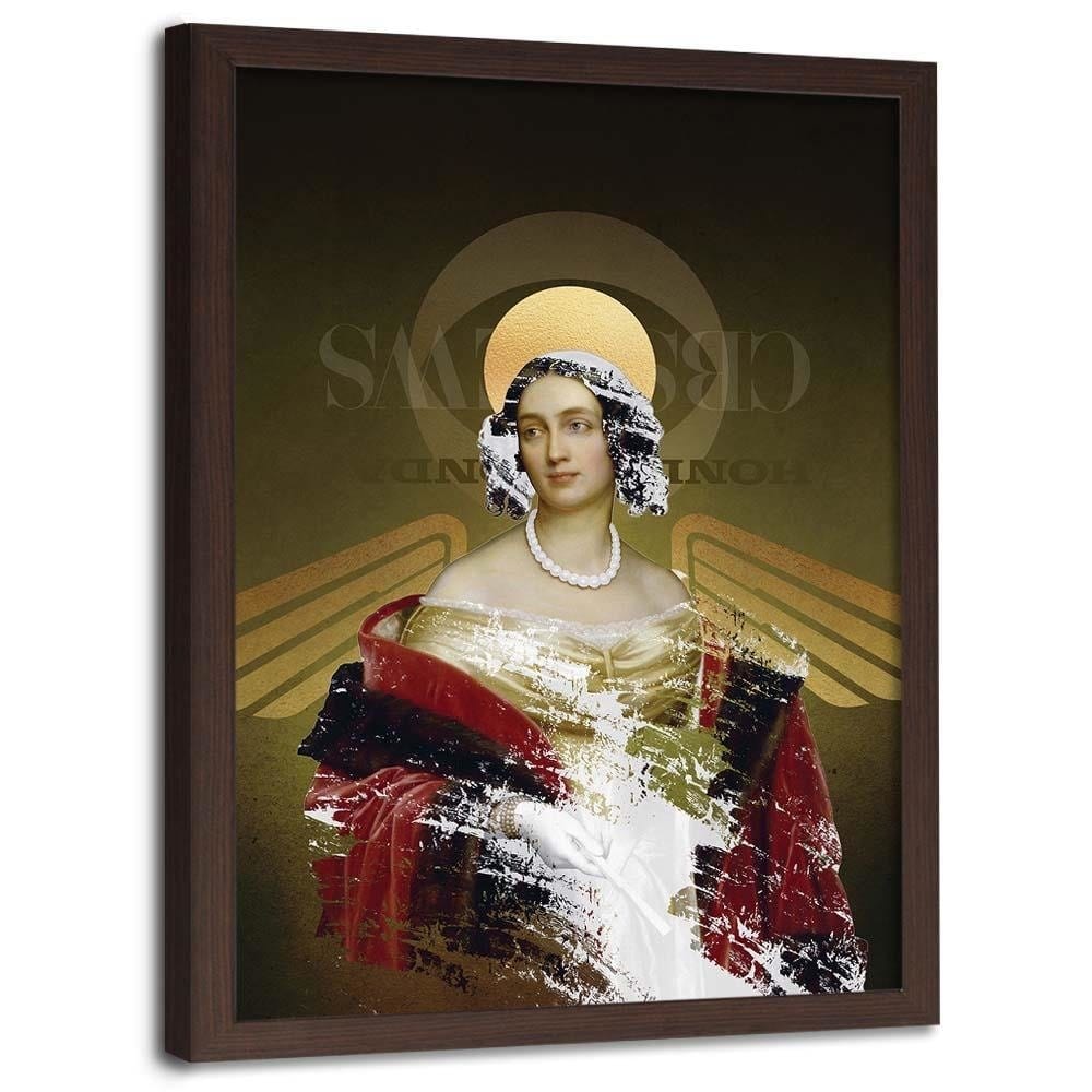 Glezna brūnā rāmī - Digital Art Home Trends DECO