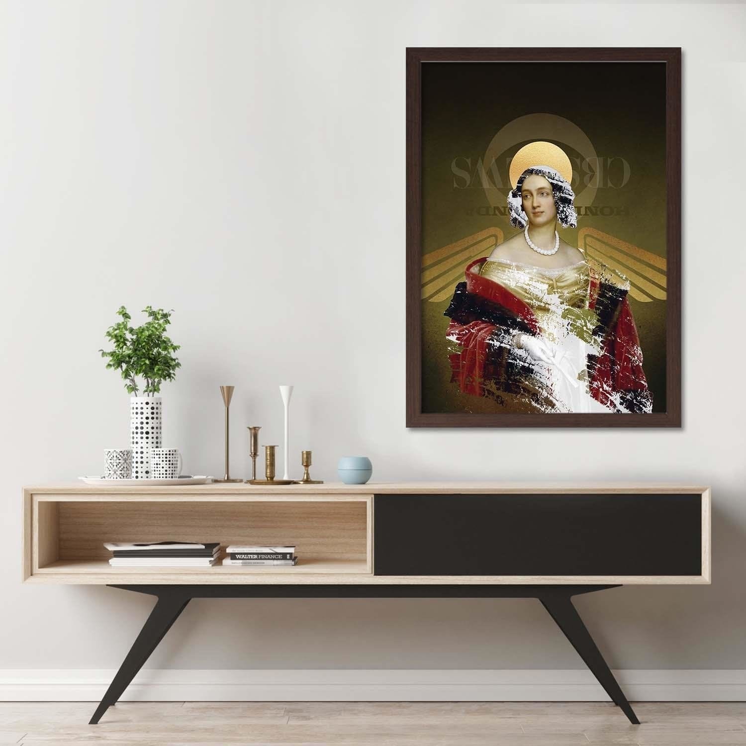 Glezna brūnā rāmī - Digital Art Home Trends DECO