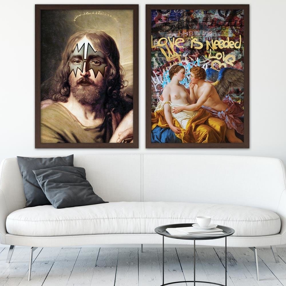 Glezna brūnā rāmī - Digital Art Home Trends DECO