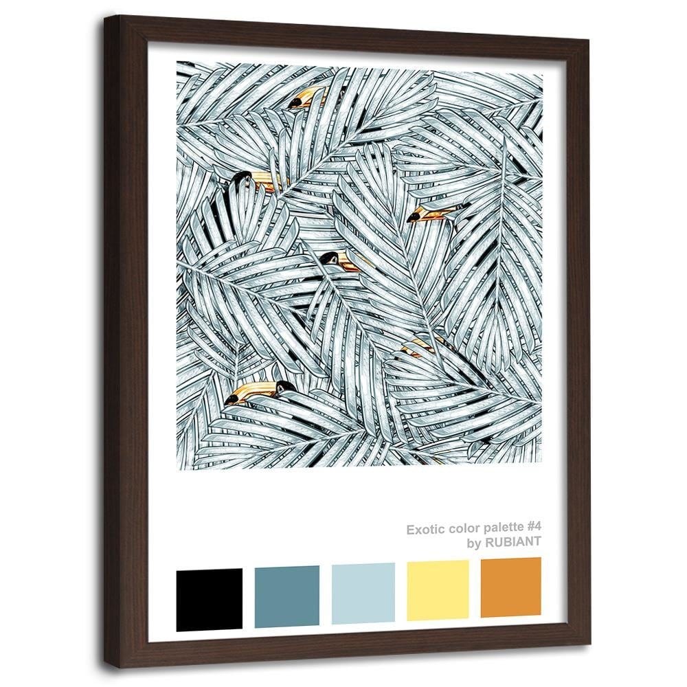 Glezna brūnā rāmī - Digital Art White Home Trends DECO