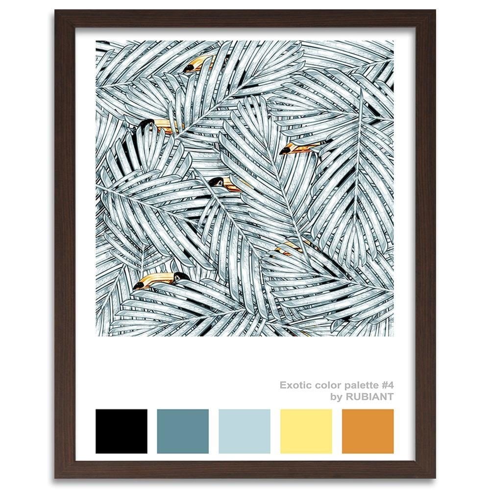 Glezna brūnā rāmī - Digital Art White Home Trends DECO