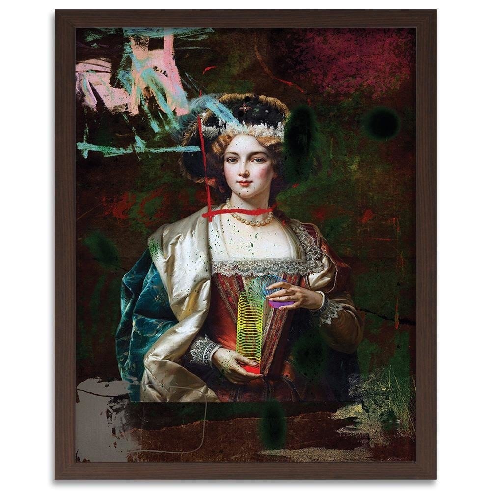 Glezna brūnā rāmī - Digital Collage Image Home Trends DECO