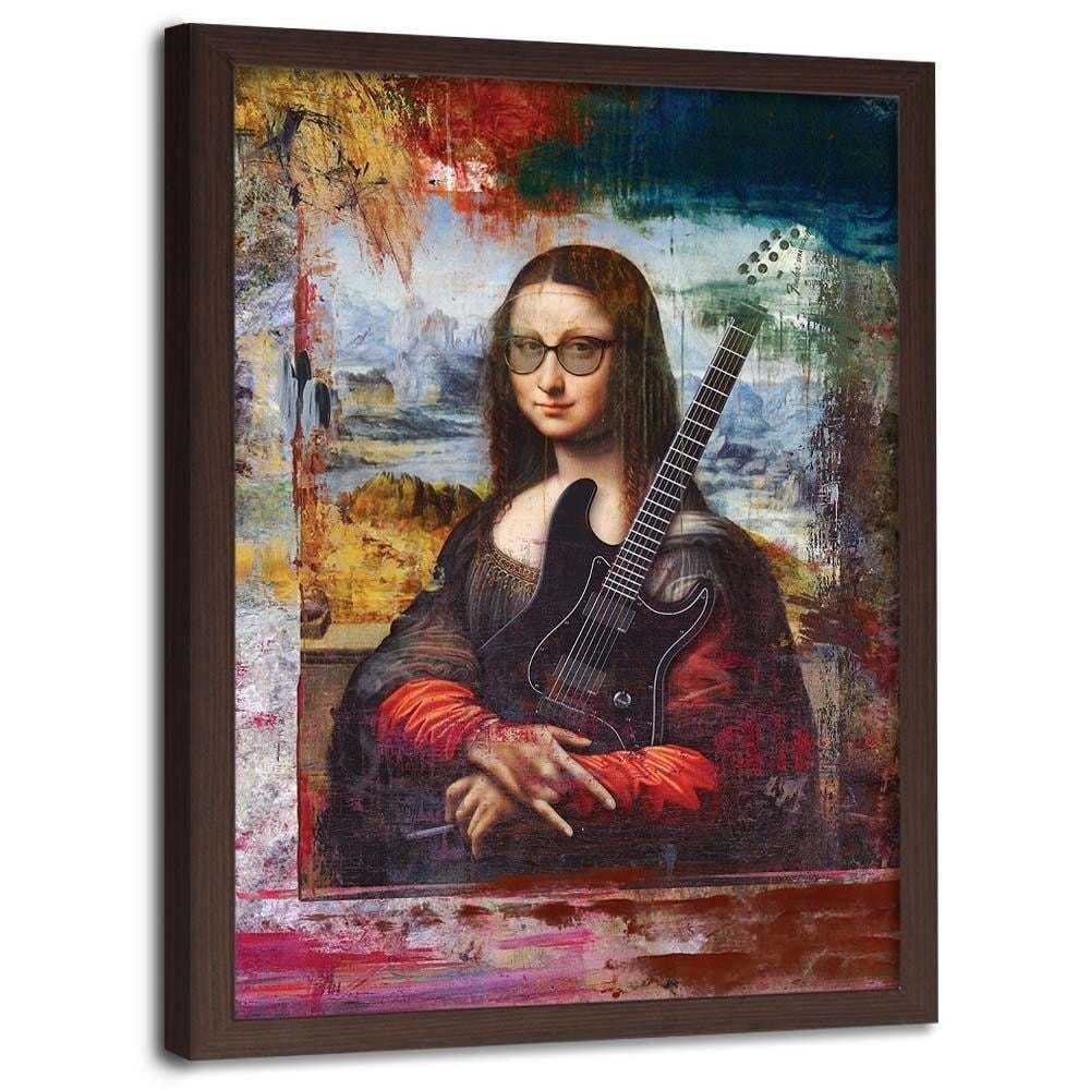 Glezna brūnā rāmī - Digital Painting Home Trends DECO