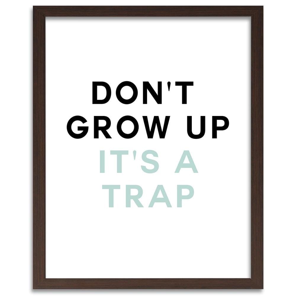 Glezna brūnā rāmī - Do Not Grow Up Home Trends DECO