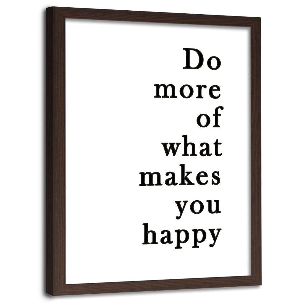 Glezna brūnā rāmī - Do What You Like Home Trends DECO