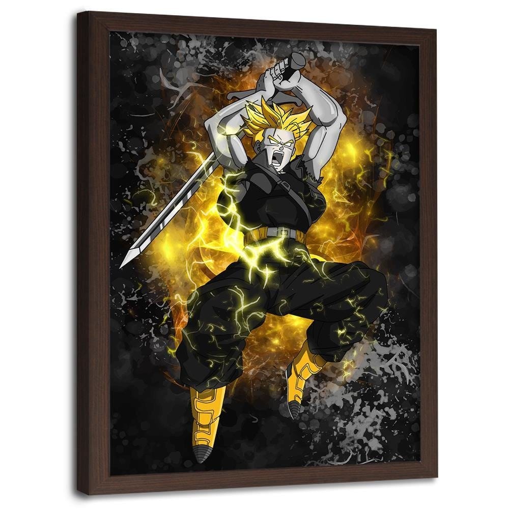 Glezna brūnā rāmī - Dragon Ball 3 Home Trends DECO