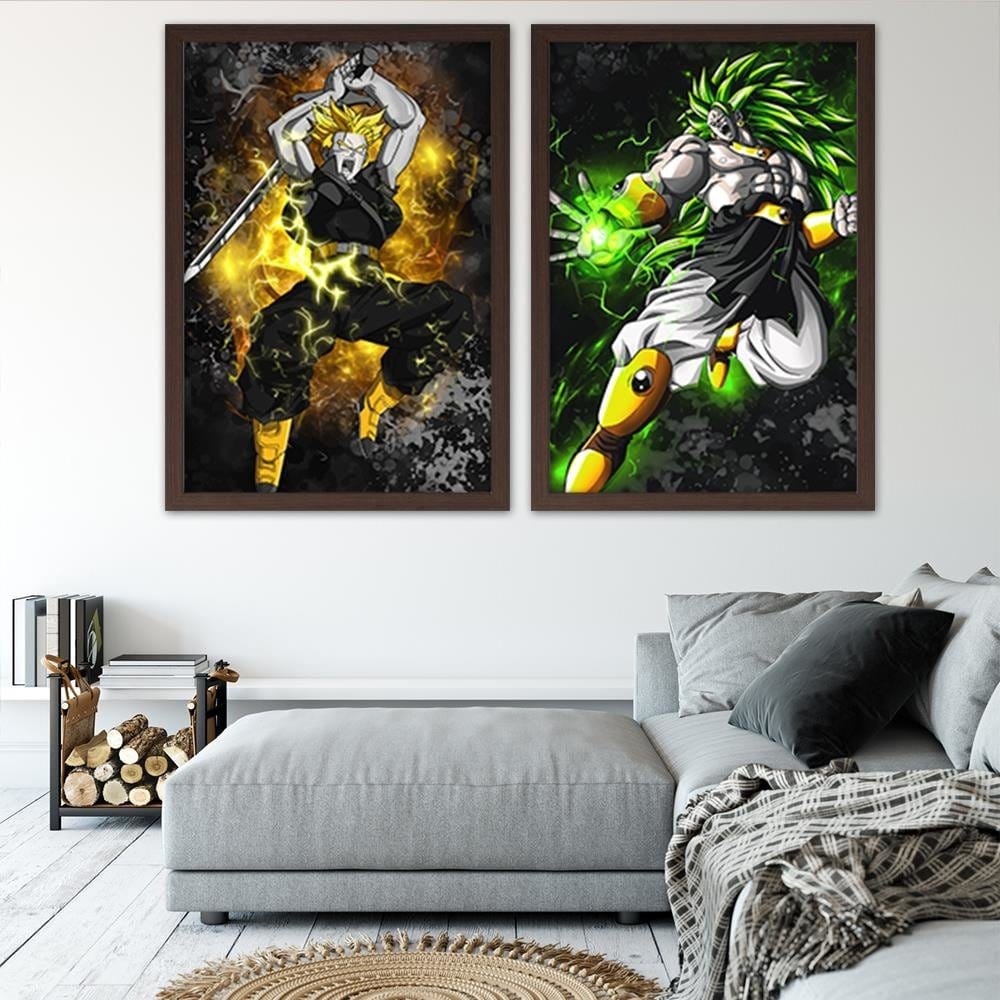 Glezna brūnā rāmī - Dragon Ball 3 Home Trends DECO