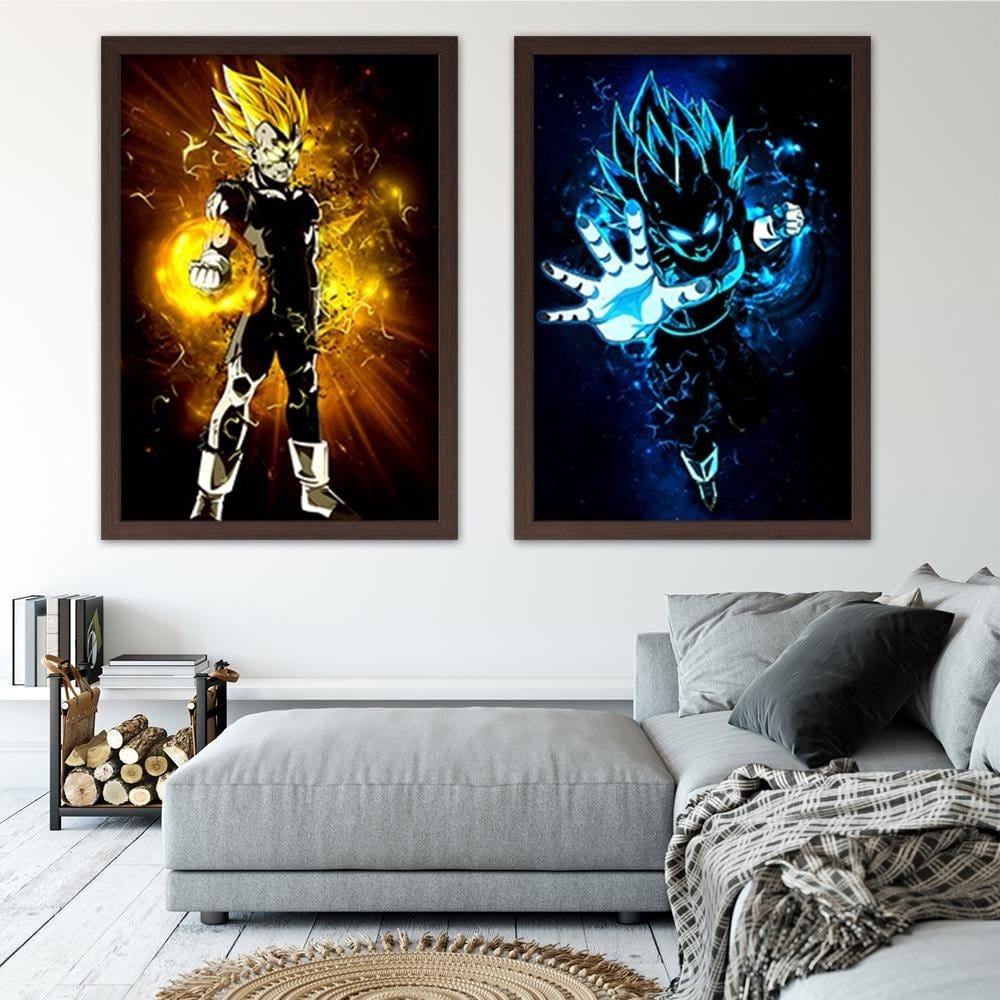 Glezna brūnā rāmī - Dragon Ball Home Trends DECO