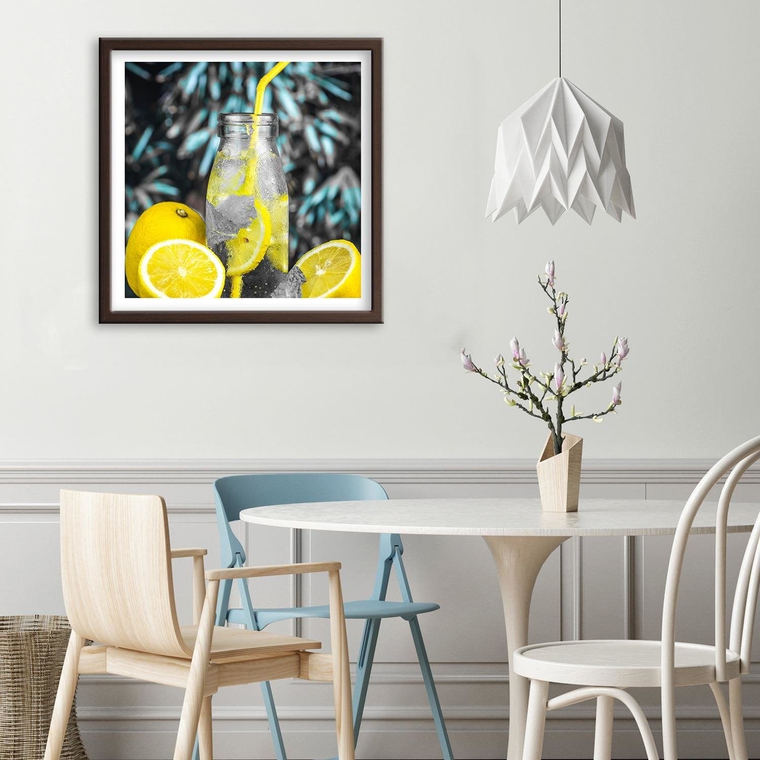 Glezna brūnā rāmī - Drink And Lemon Home Trends DECO