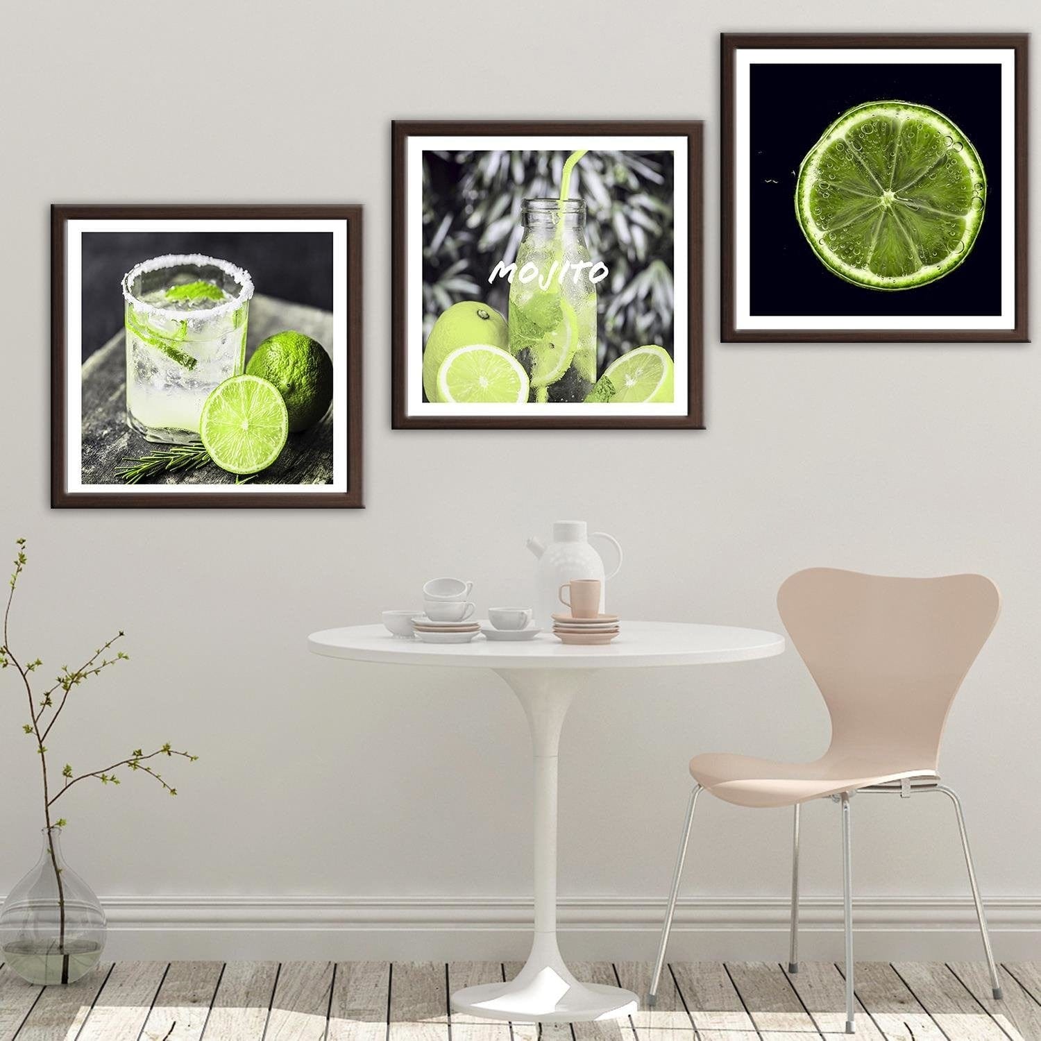 Glezna brūnā rāmī - Drink With Lemon 2 Home Trends DECO