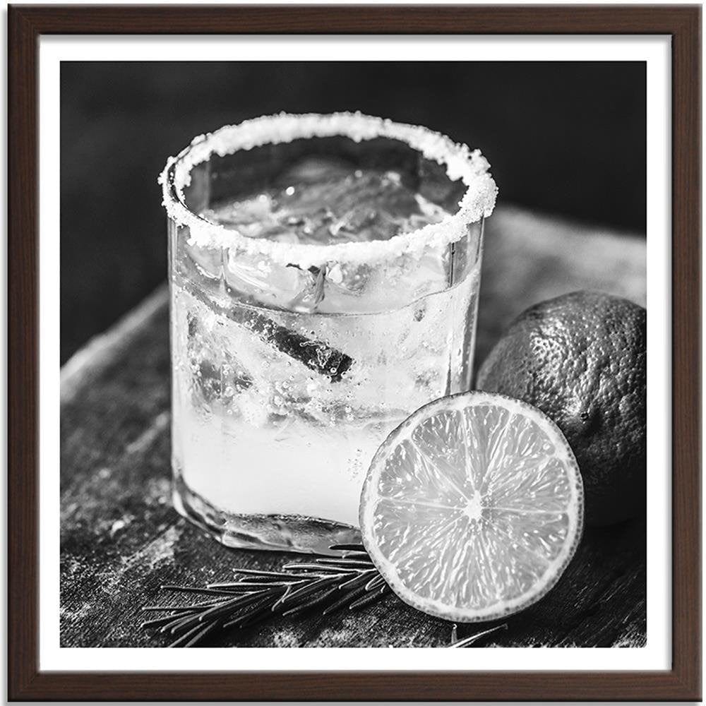 Glezna brūnā rāmī - Drink With Lemon Home Trends DECO