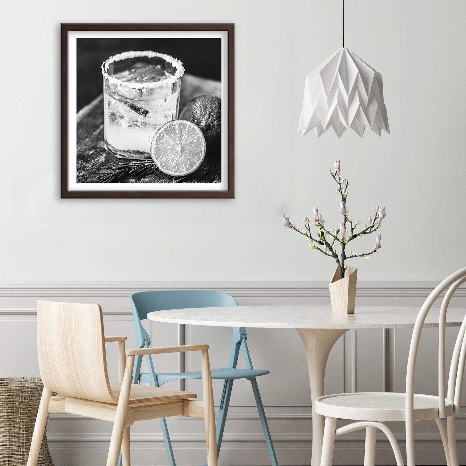 Glezna brūnā rāmī - Drink With Lemon Home Trends DECO