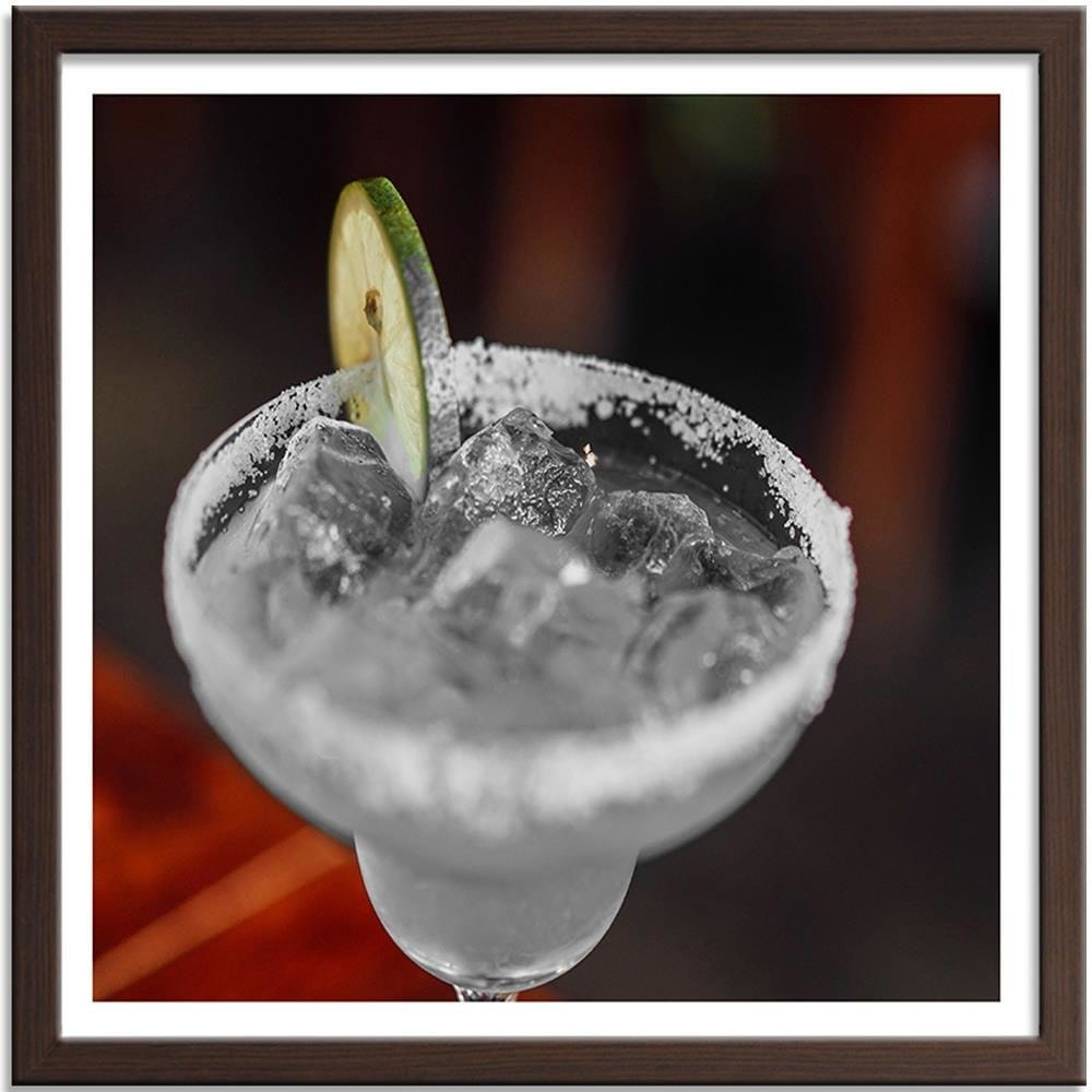 Glezna brūnā rāmī - Drink With Lime Home Trends DECO