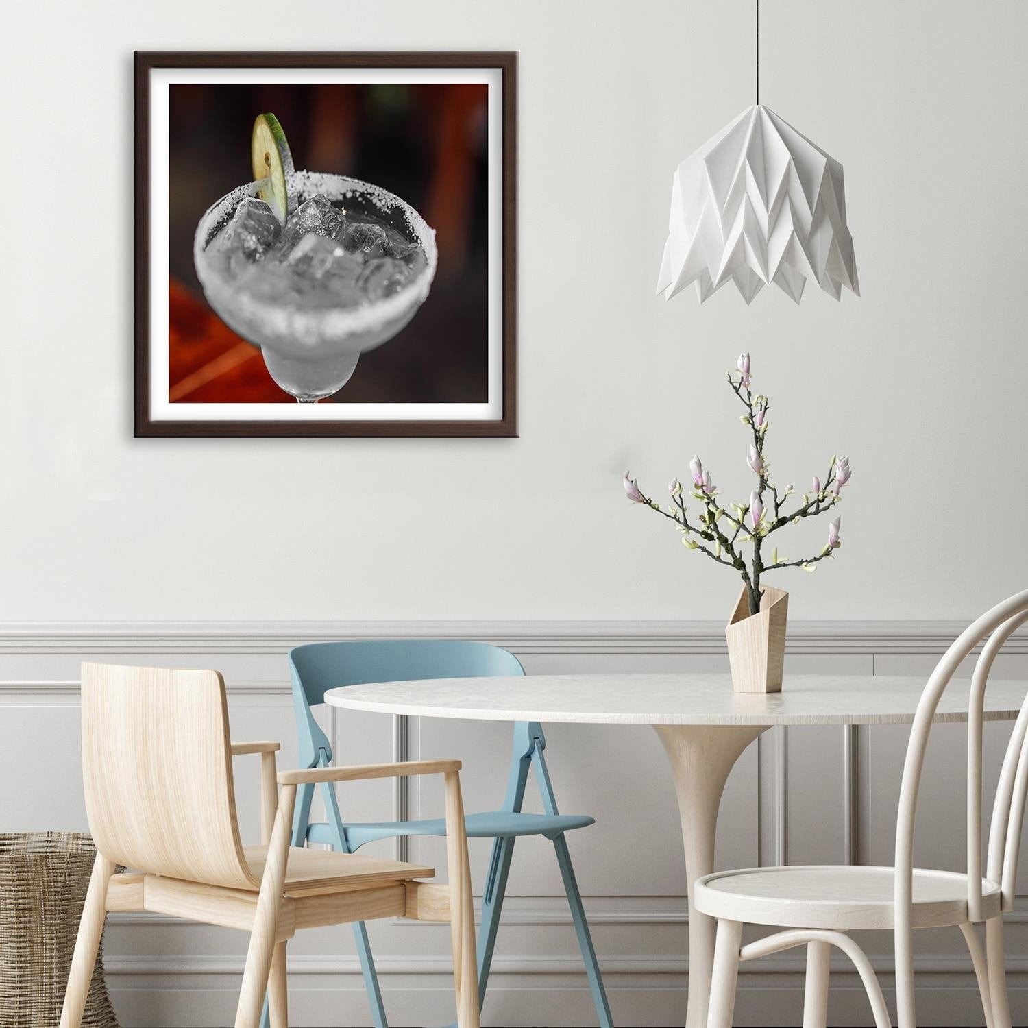 Glezna brūnā rāmī - Drink With Lime Home Trends DECO