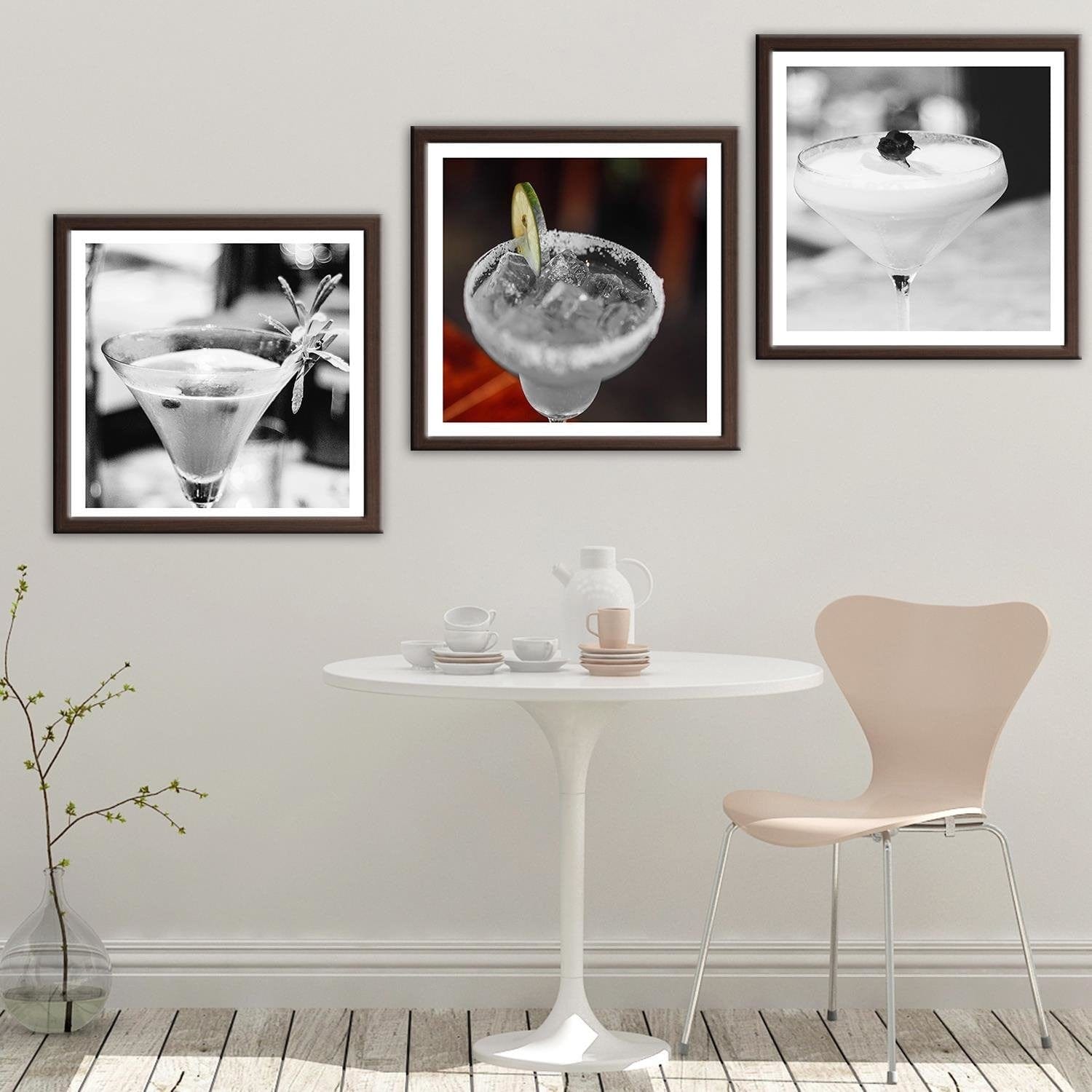 Glezna brūnā rāmī - Drink With Lime Home Trends DECO