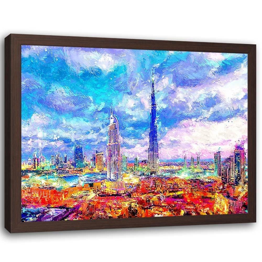 Glezna brūnā rāmī - Dubai Home Trends DECO