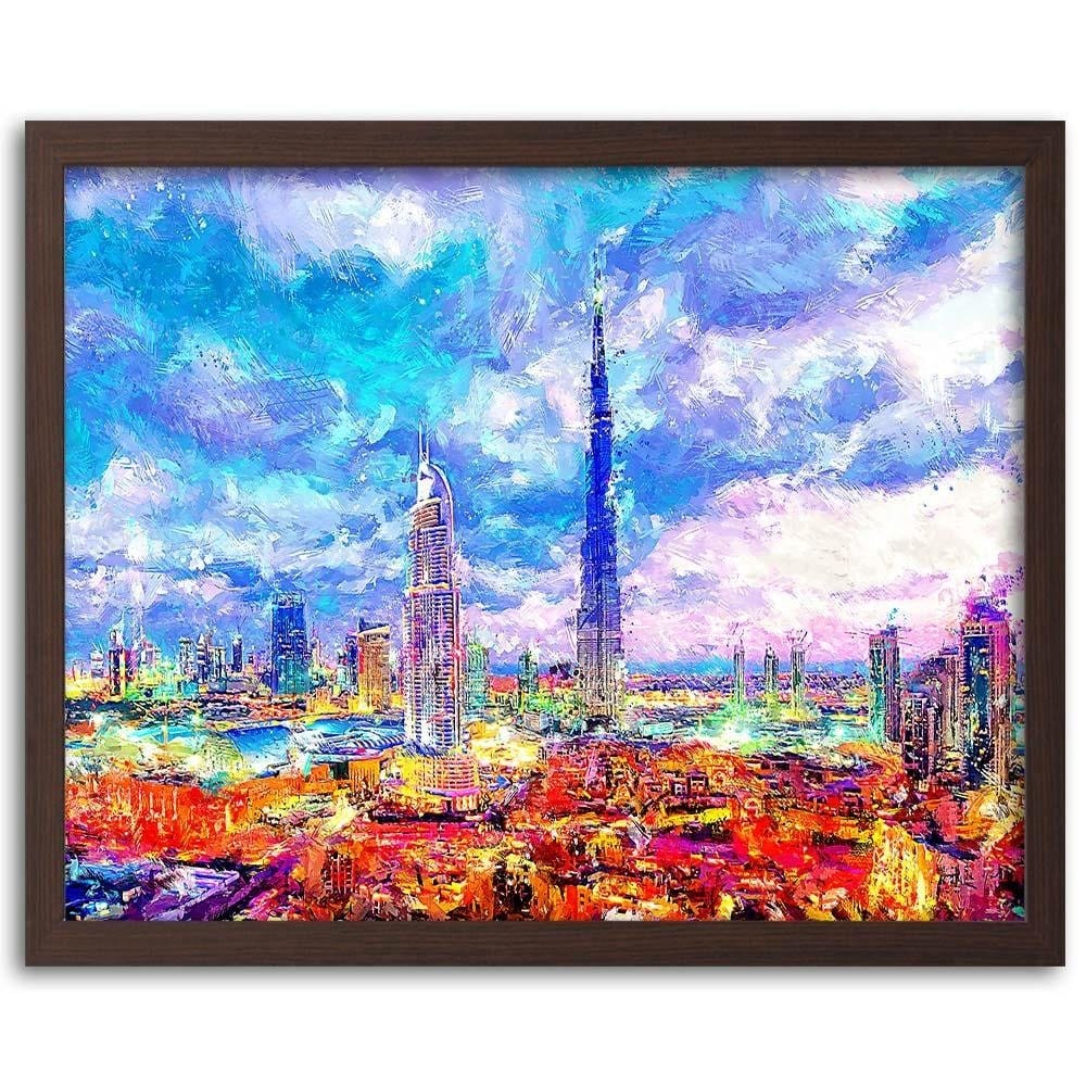 Glezna brūnā rāmī - Dubai Home Trends DECO