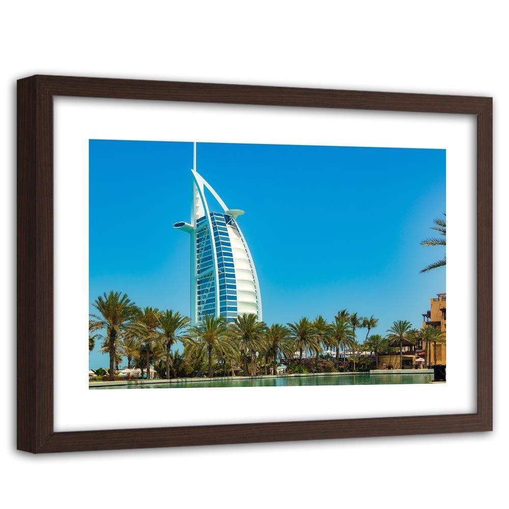 Glezna brūnā rāmī - Dubai Modern Hotel Home Trends DECO