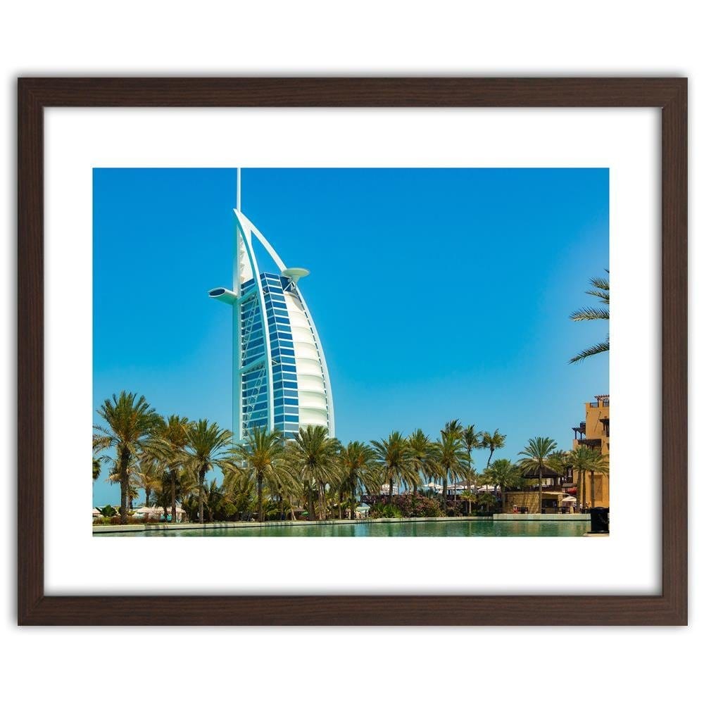 Glezna brūnā rāmī - Dubai Modern Hotel Home Trends DECO