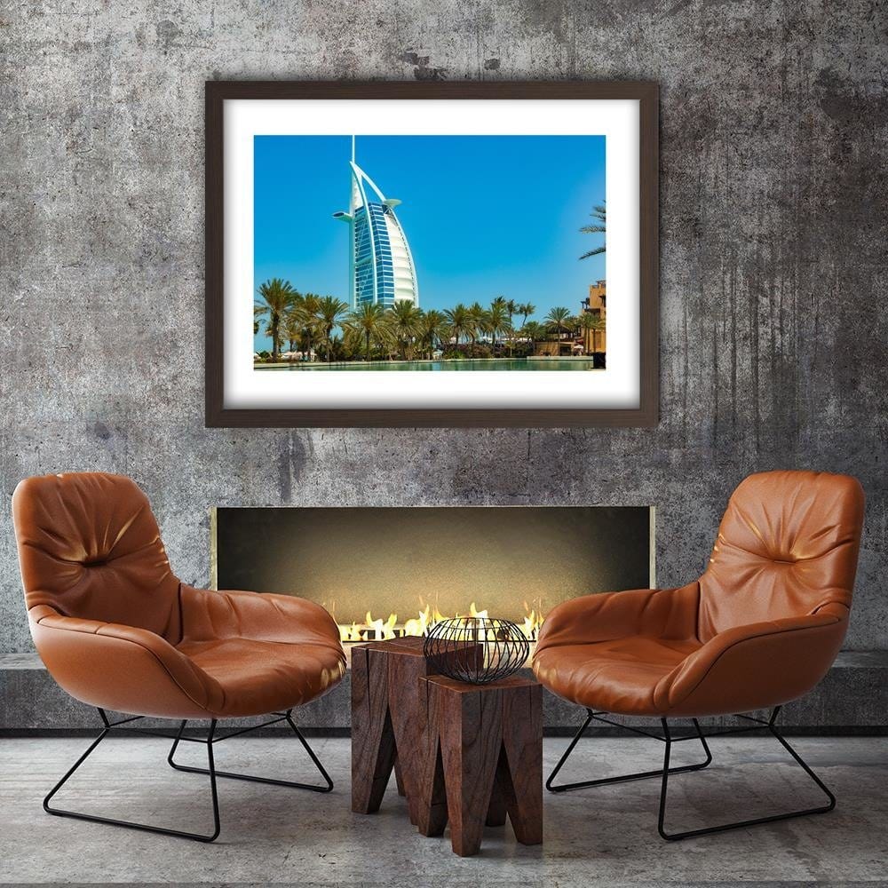 Glezna brūnā rāmī - Dubai Modern Hotel Home Trends DECO