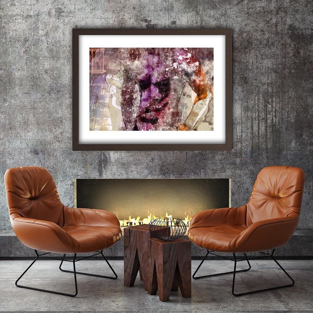 Glezna brūnā rāmī - Egyptian God Of Wisdom Thoth Home Trends DECO