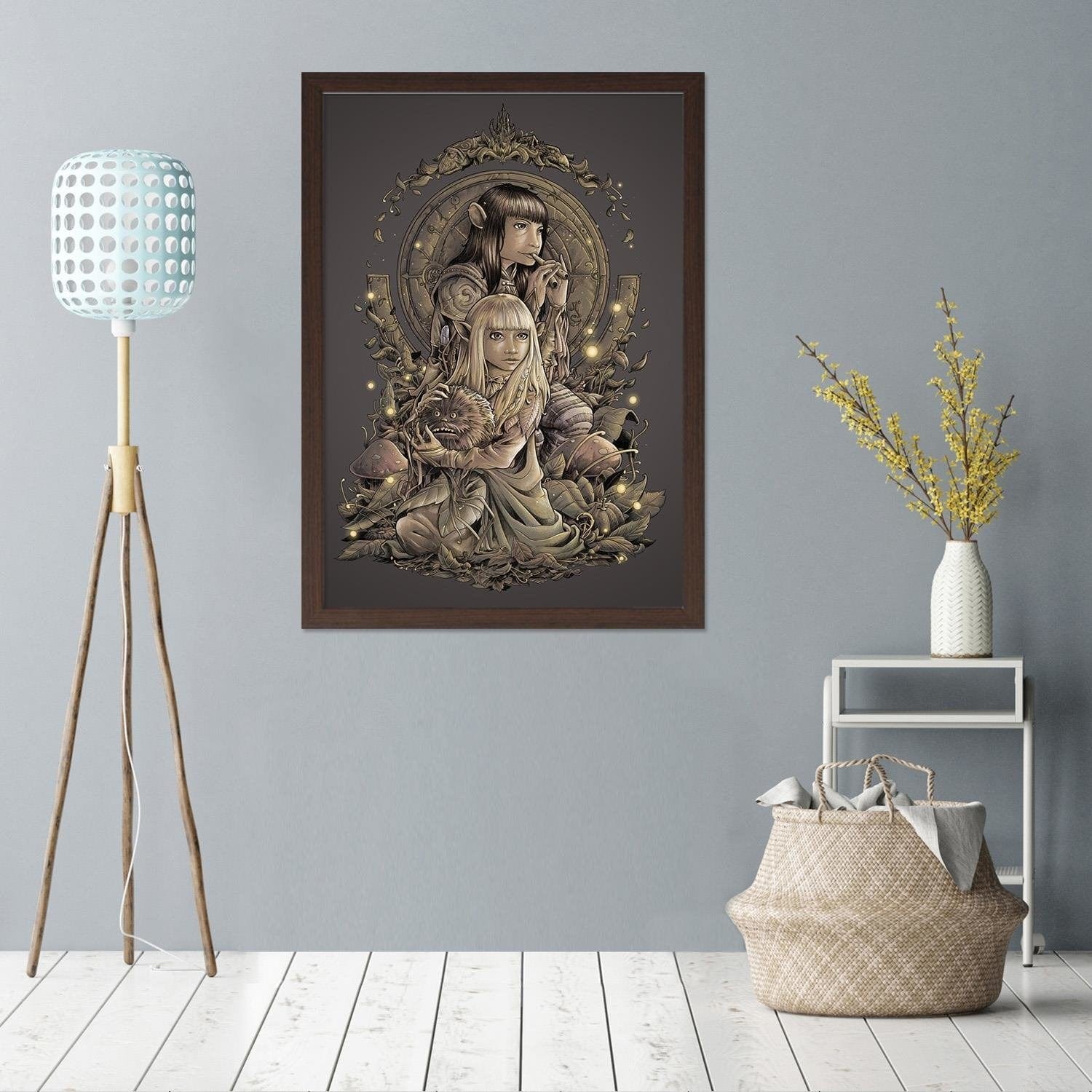 Glezna brūnā rāmī - Elven Pair Home Trends DECO