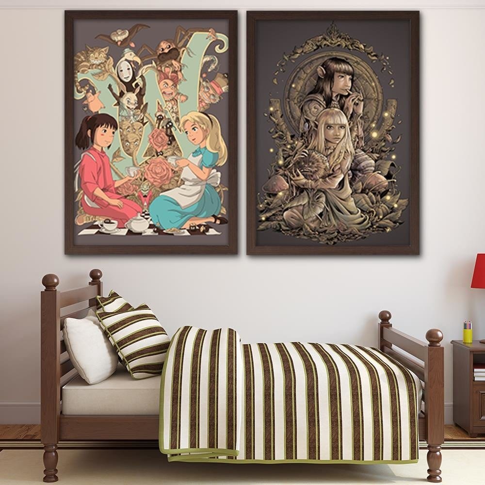 Glezna brūnā rāmī - Elven Pair Home Trends DECO