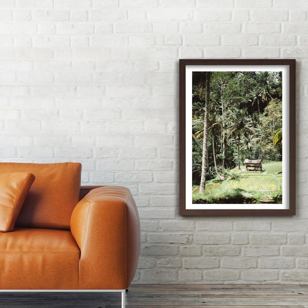 Glezna brūnā rāmī - Exotic Garden Home Trends DECO