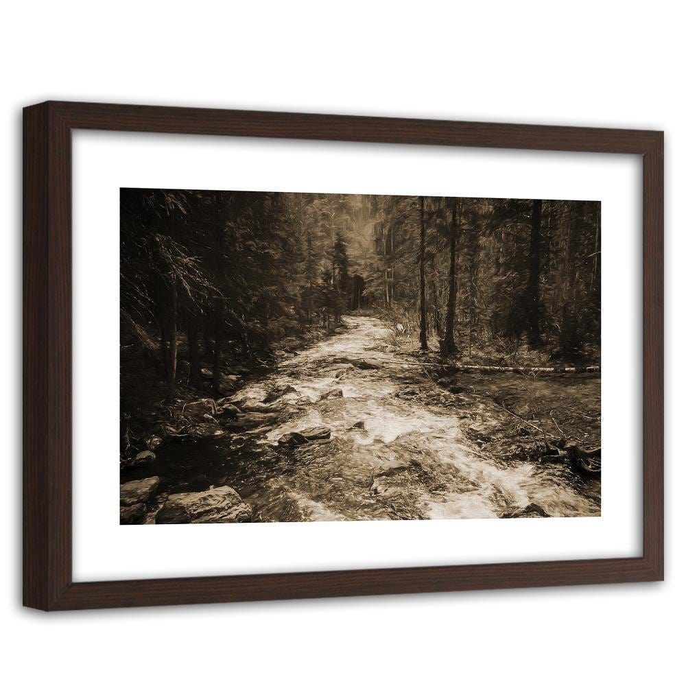 Glezna brūnā rāmī - Fairytale Forest 1 Home Trends DECO