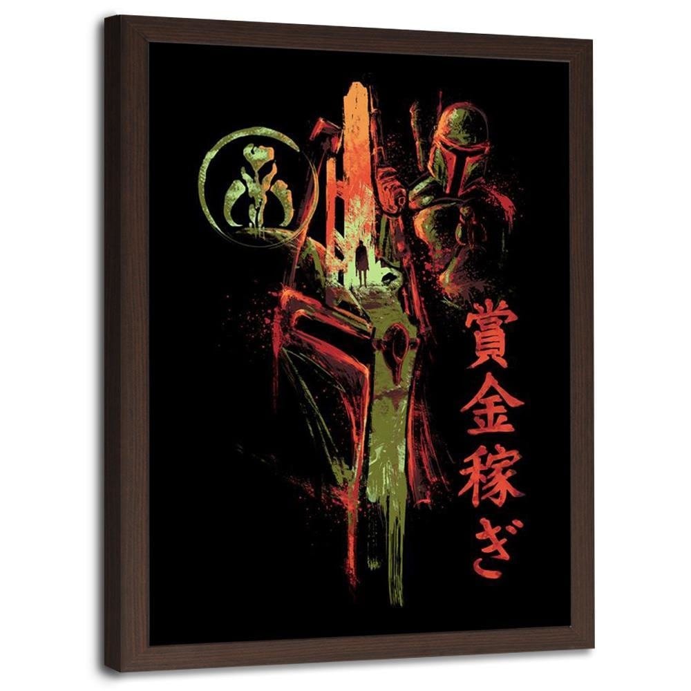 Glezna brūnā rāmī - Famous Film Sci-Fi Red Home Trends DECO