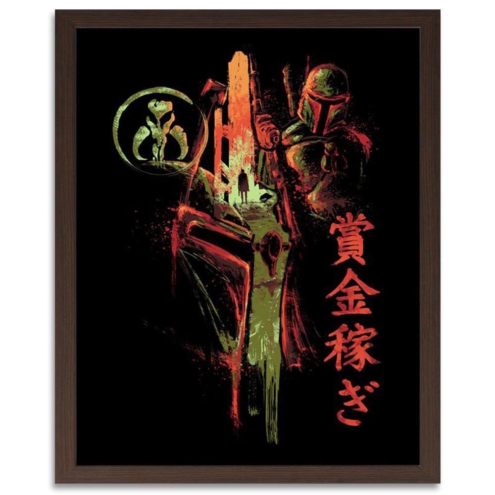 Glezna brūnā rāmī - Famous Film Sci-Fi Red Home Trends DECO