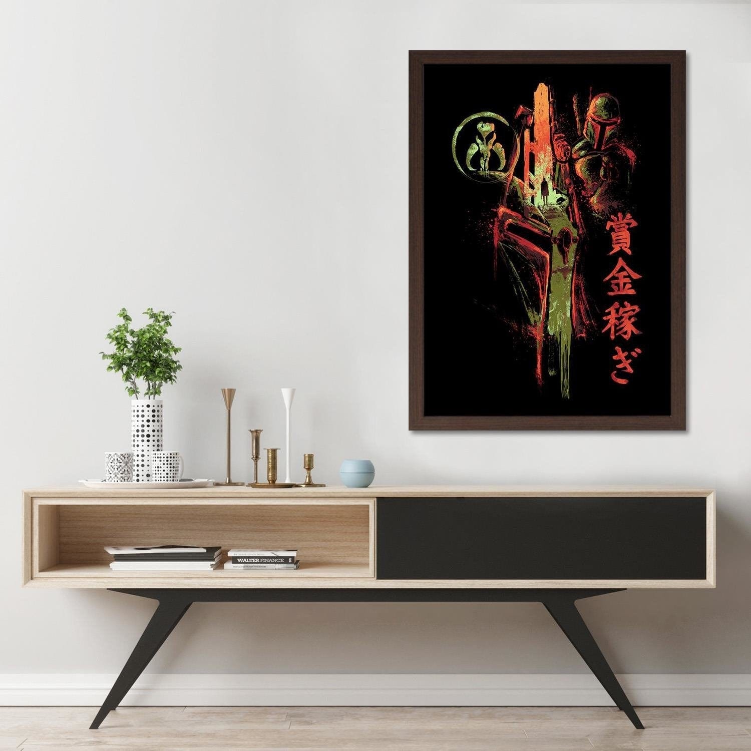 Glezna brūnā rāmī - Famous Film Sci-Fi Red Home Trends DECO
