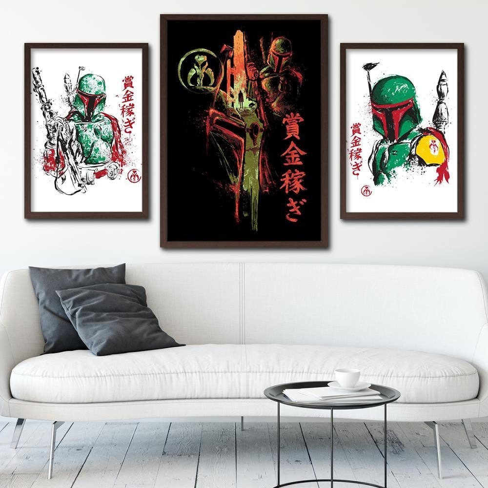 Glezna brūnā rāmī - Famous Film Sci-Fi Red Home Trends DECO