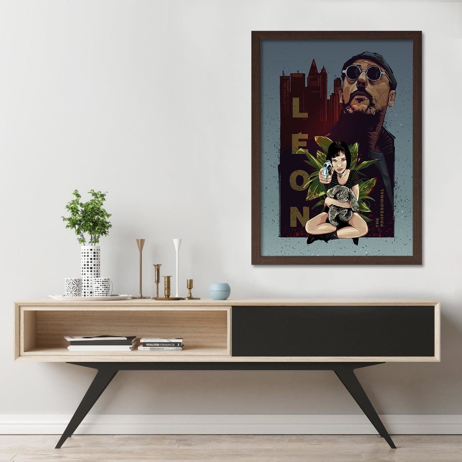Glezna brūnā rāmī - Famous Movie Home Trends DECO