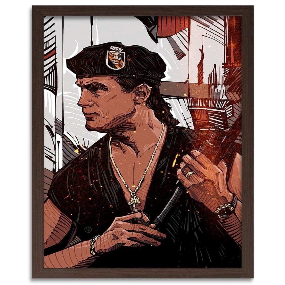 Glezna brūnā rāmī - Famous Movie Red Home Trends DECO