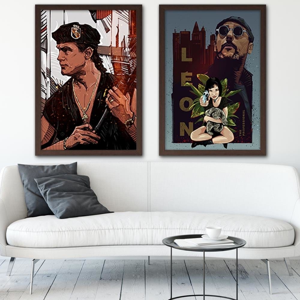 Glezna brūnā rāmī - Famous Movie Red Home Trends DECO