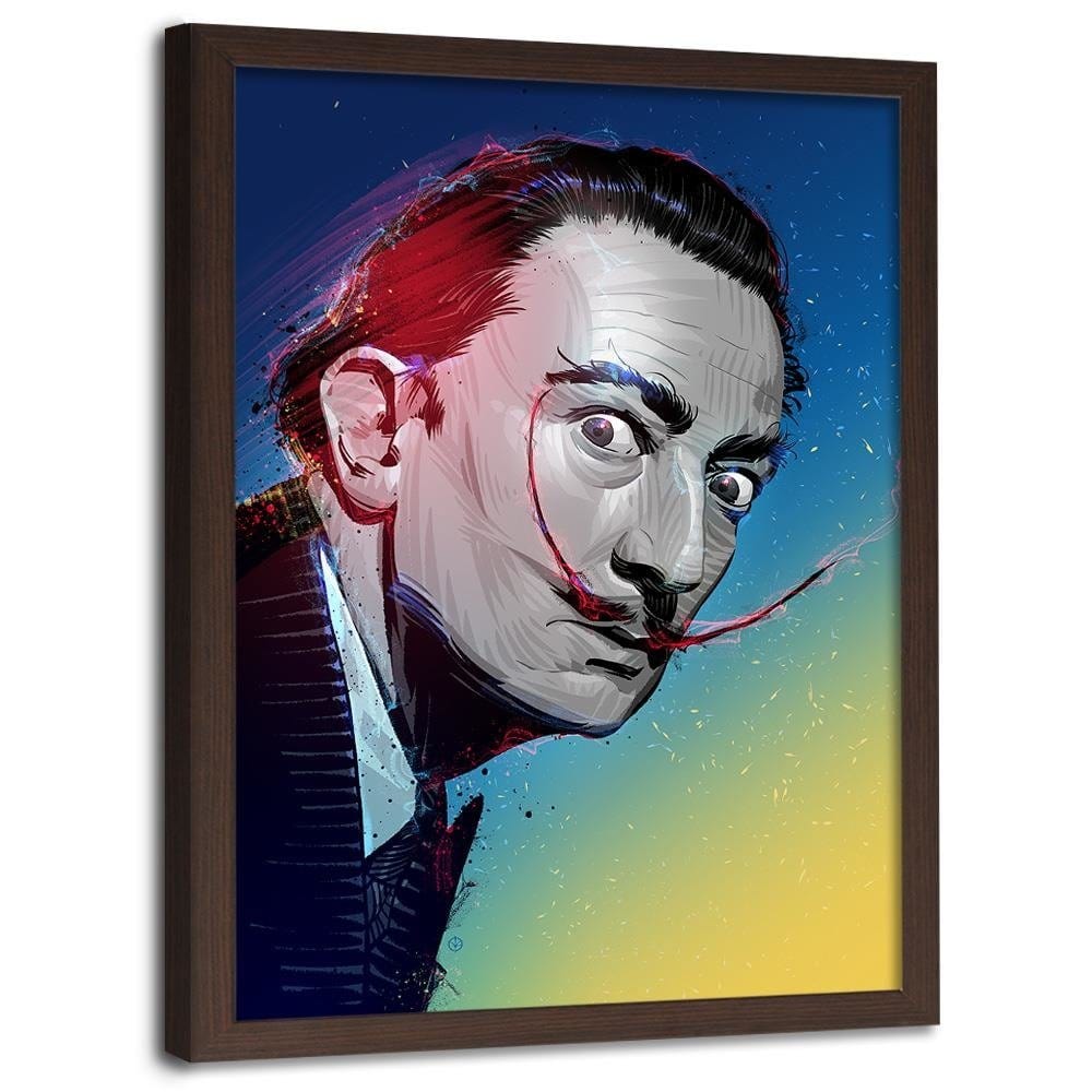 Glezna brūnā rāmī - Famous Painter Home Trends DECO