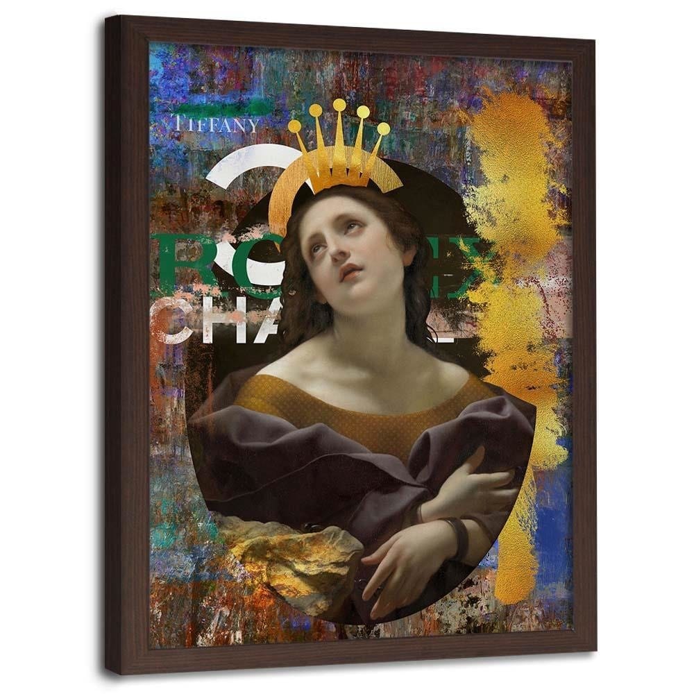 Glezna brūnā rāmī - Fashion Artwork Home Trends DECO