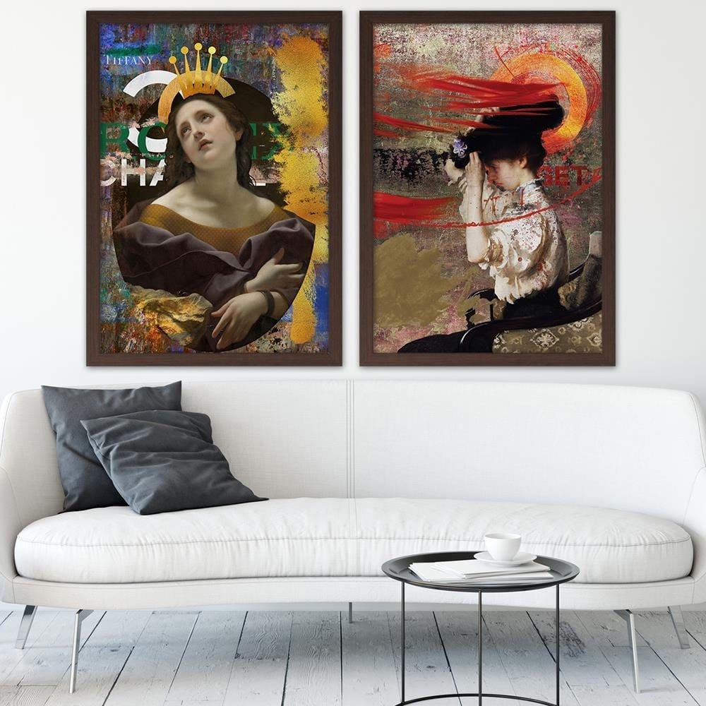 Glezna brūnā rāmī - Fashion Artwork Home Trends DECO