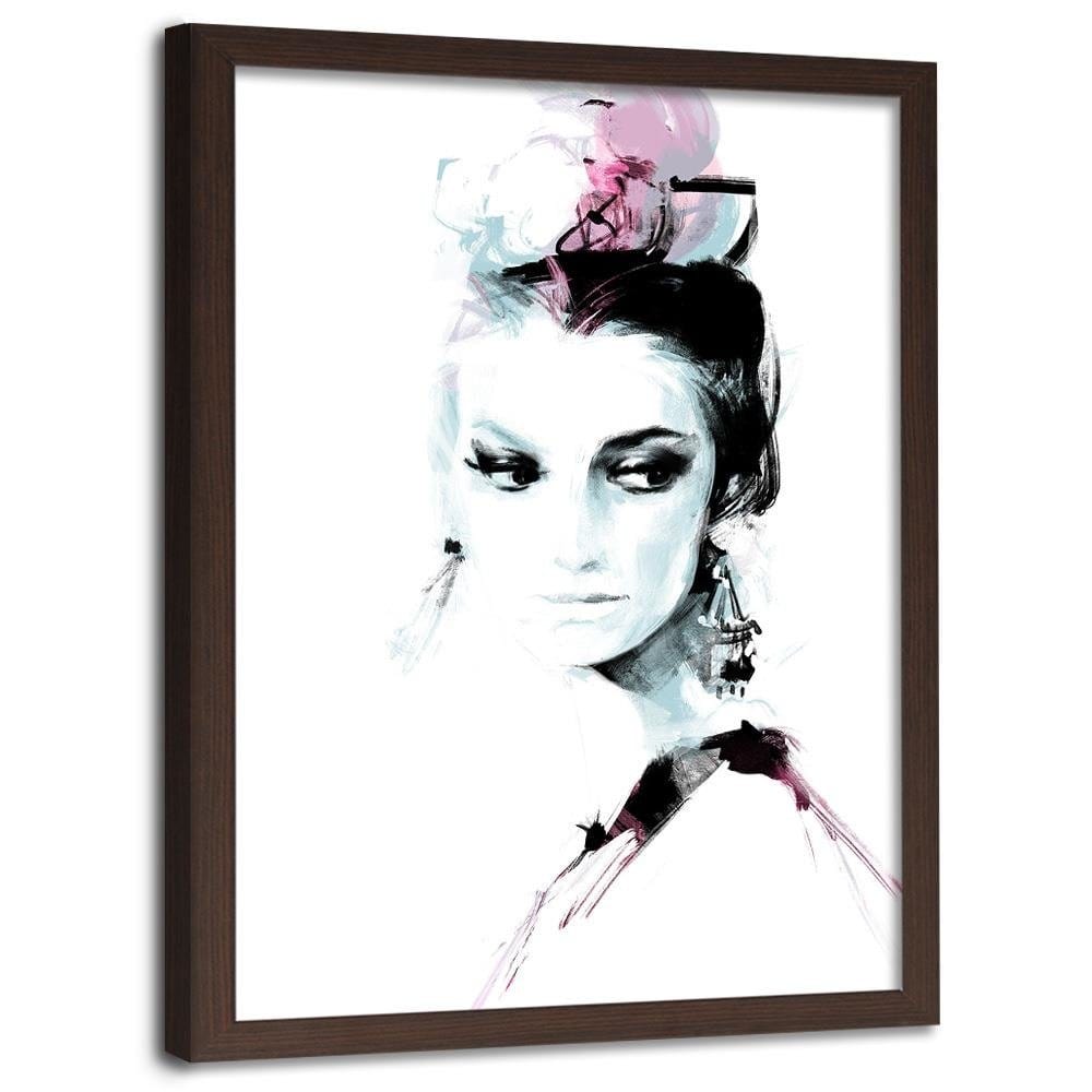 Glezna brūnā rāmī - Fashion Beauty Home Trends DECO