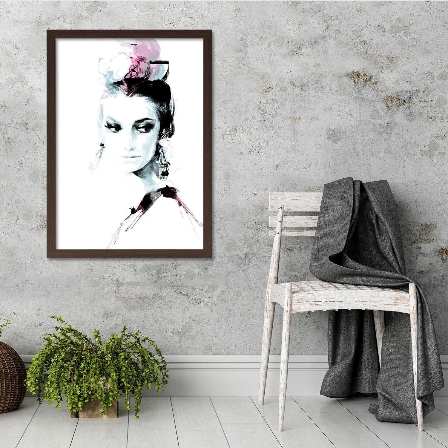 Glezna brūnā rāmī - Fashion Beauty Home Trends DECO