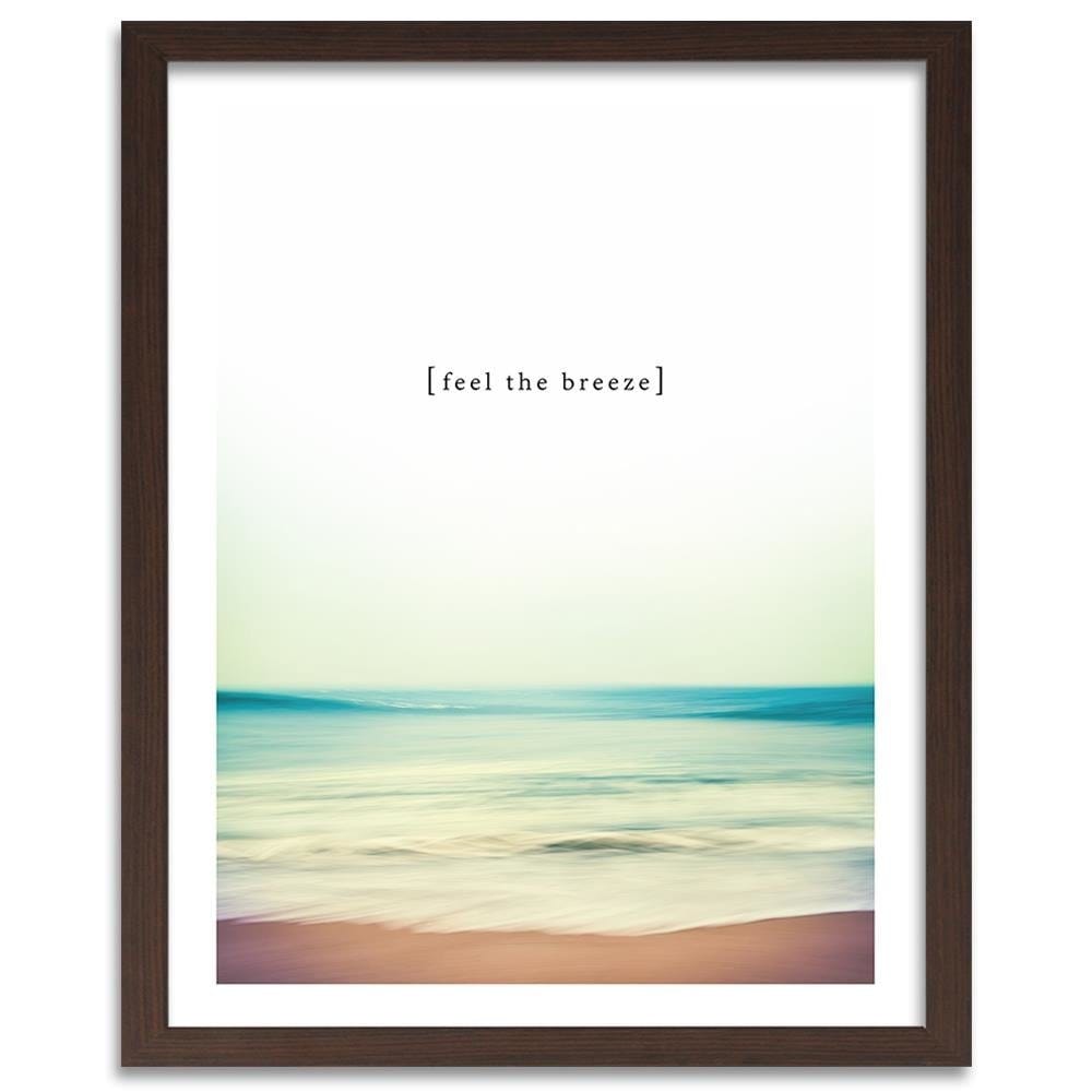 Glezna brūnā rāmī - Feel The Breeze Home Trends DECO