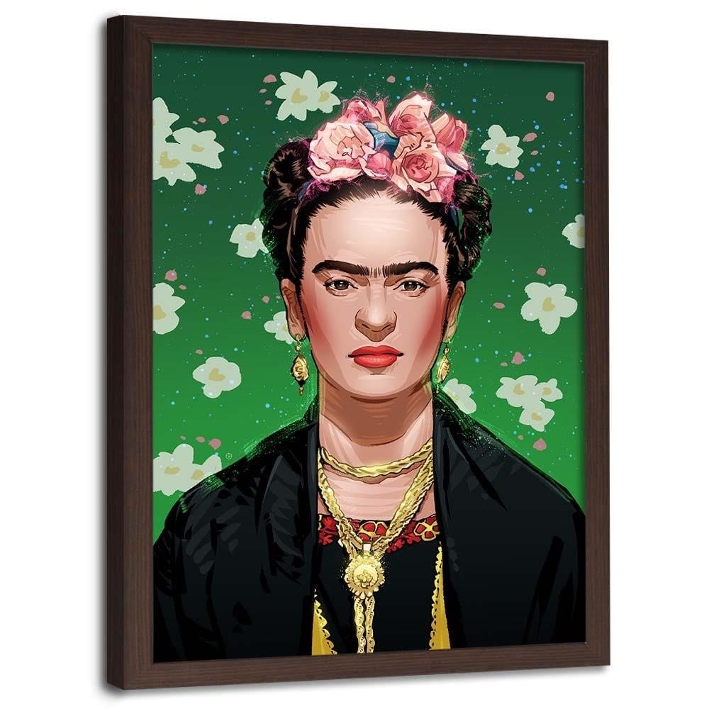 Glezna brūnā rāmī - Feminist Artwork Image Home Trends DECO