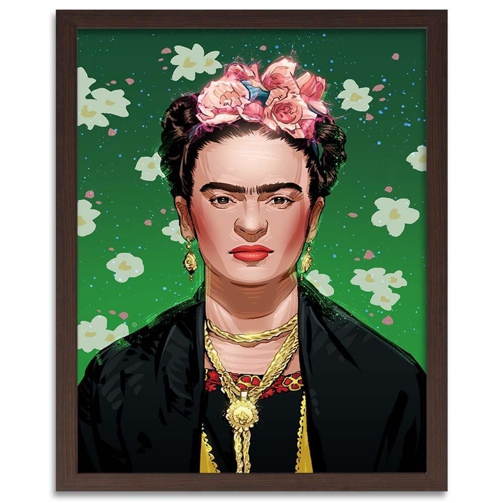 Glezna brūnā rāmī - Feminist Artwork Image Home Trends DECO