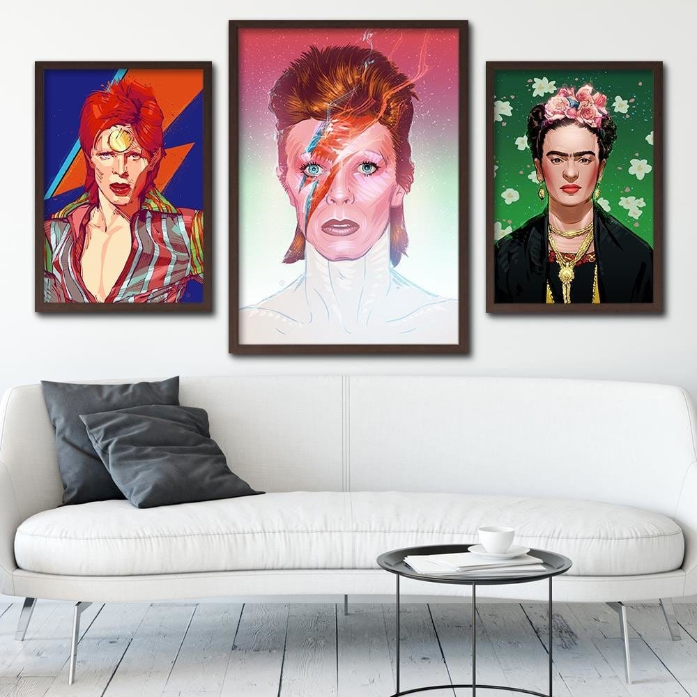 Glezna brūnā rāmī - Feminist Artwork Image Home Trends DECO
