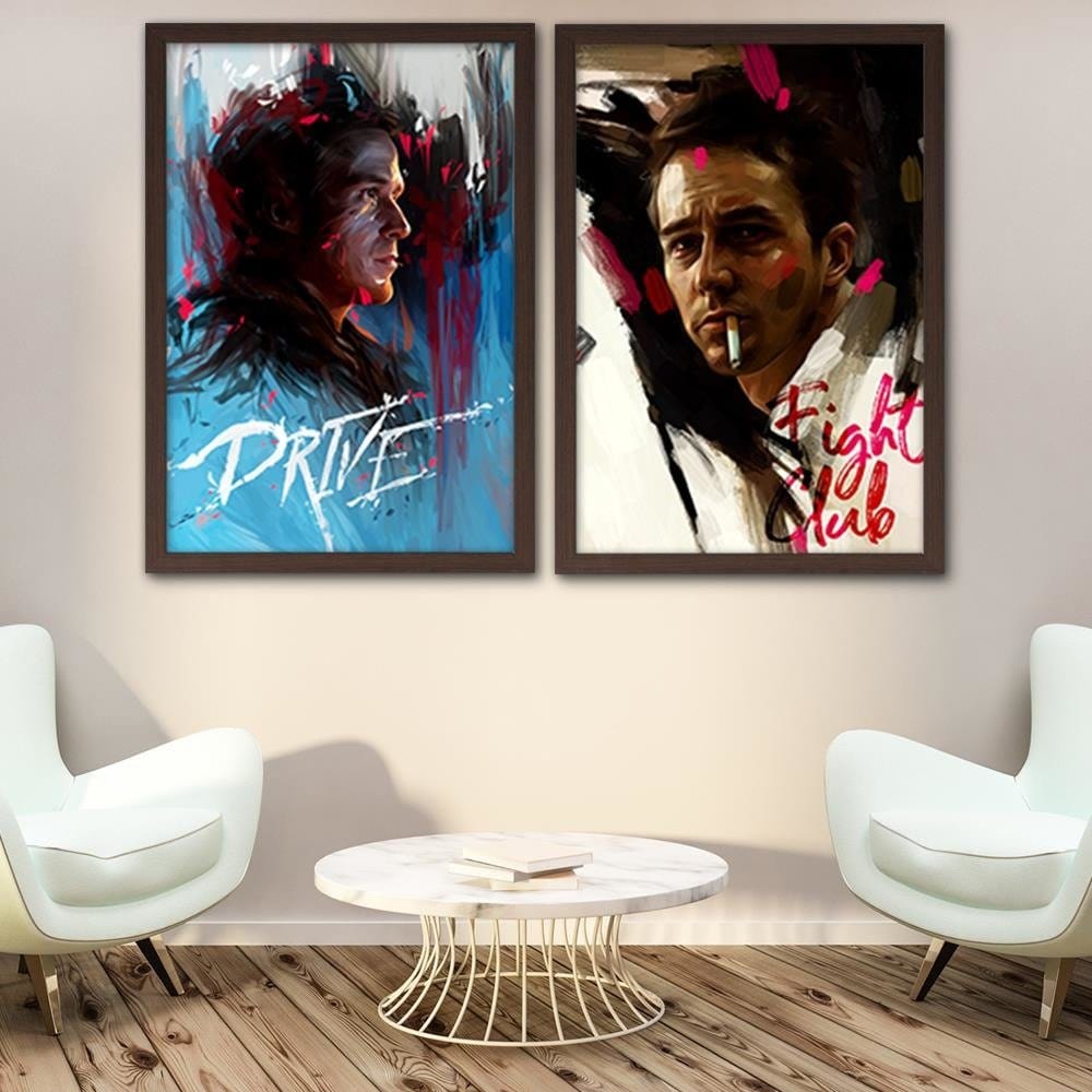 Glezna brūnā rāmī - Fight Club Home Trends DECO