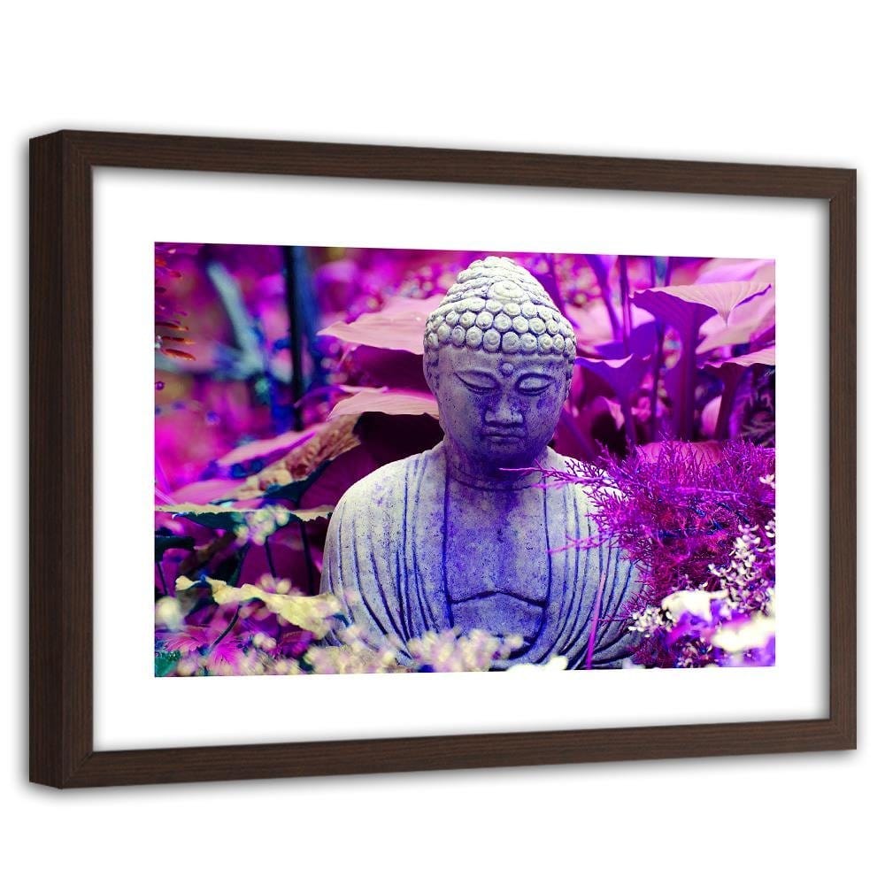 Glezna brūnā rāmī - Figure Pensive Buddha Home Trends DECO