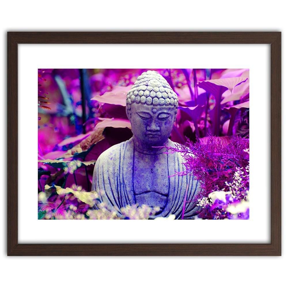 Glezna brūnā rāmī - Figure Pensive Buddha Home Trends DECO
